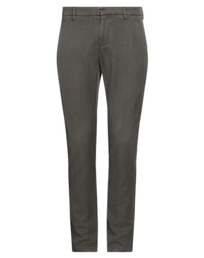 Dondup Man Pants Grey Size 29 Cotton, Lyocell, Elastane In Grey