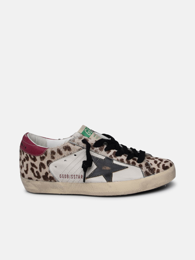 Shop Golden Goose 'super-star Double' Sneakers In Multicolored Pony Hair