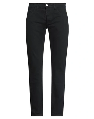 Shop Frankie Morello Man Jeans Black Size 34 Cotton