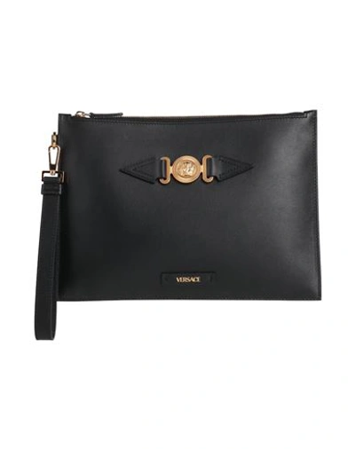 Shop Versace Woman Handbag Black Size - Calfskin