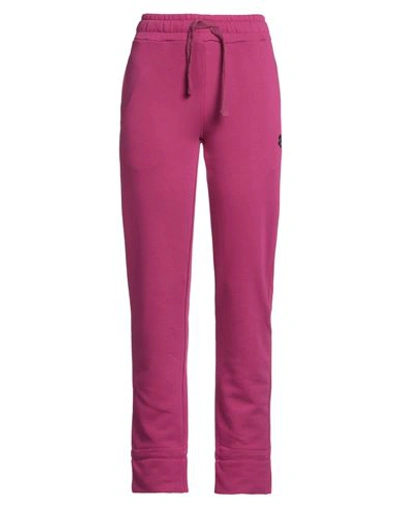 Shop Invicta Woman Pants Fuchsia Size Xl Cotton, Polyester In Pink