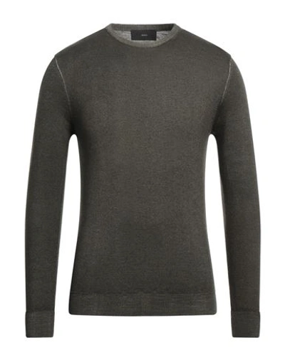 Shop Liu •jo Man Man Sweater Military Green Size S Virgin Wool