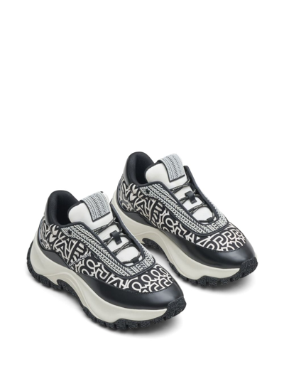 Shop Marc Jacobs The Monogram Lazy Runner Sneakers In Black