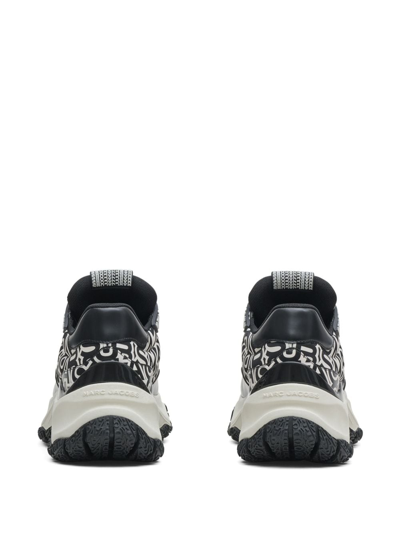 Shop Marc Jacobs The Monogram Lazy Runner Sneakers In Black