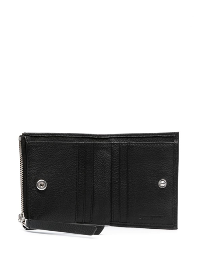 Zadig & Voltaire Dotted Swiss Leather Wallet In Black