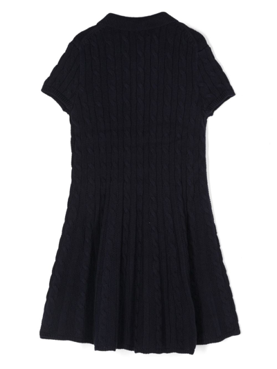Polo Ralph Lauren Short-sleeve Polo Dress In Blue