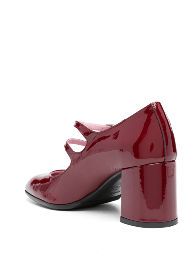 Carel Paris Woman Pumps Burgundy Size 8 Leather In Red
