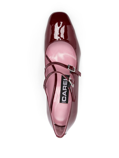 Carel Paris Woman Pumps Burgundy Size 8 Leather In Red