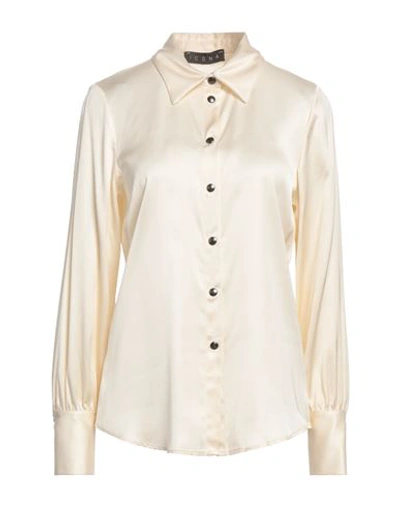 Shop Icona By Kaos Woman Shirt Ivory Size 4 Viscose In White