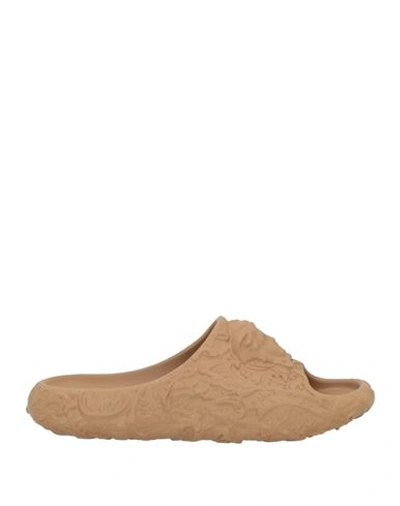 Shop Versace Man Sandals Sand Size 9 Rubber In Beige