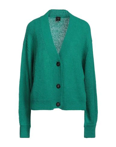 Shop Pinko Woman Cardigan Green Size M Polyamide, Acrylic, Alpaca Wool