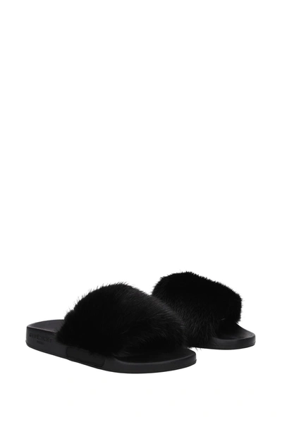 Givenchy Mink Fur Slide Sandal