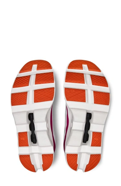 On Cloudmster Running Shoe In Undyed White/ Aurora