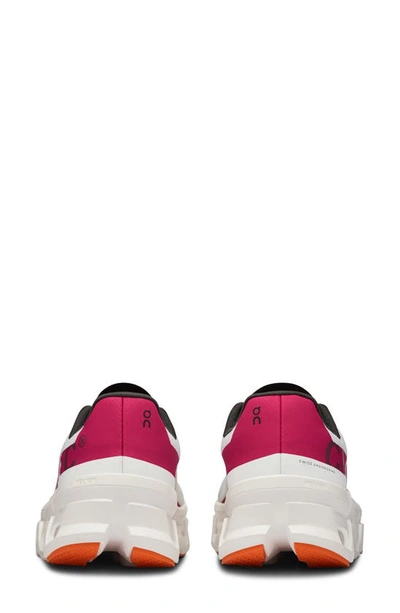 On Cloudmster Running Shoe In Undyed White/ Aurora