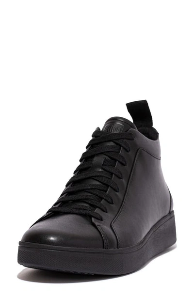 Shop Fitflop Rally High Top Sneaker In All Black