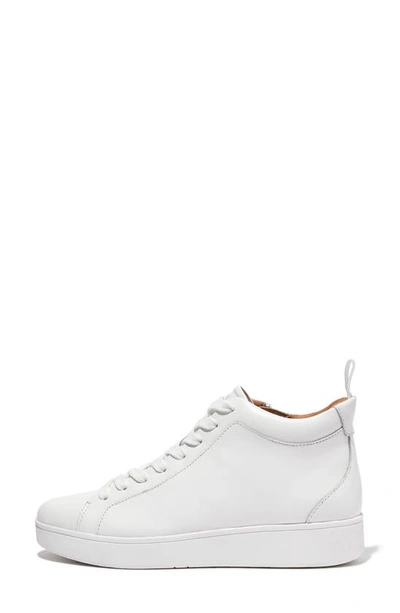 Shop Fitflop Rally High Top Sneaker In Urban White