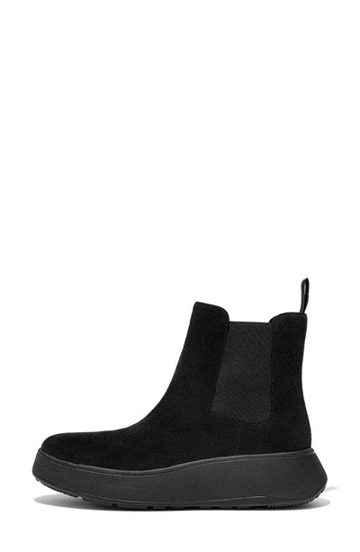 Shop Fitflop F-mode Platform Chelsea Boot In All Black