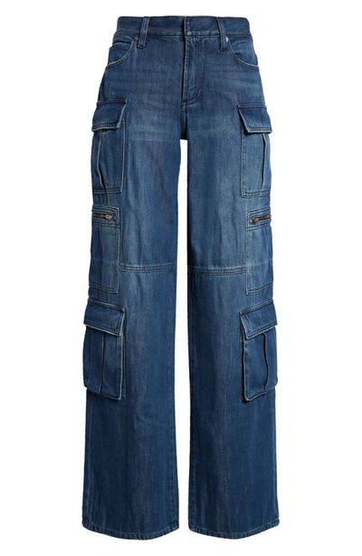 Shop Alice And Olivia Cay Baggy Cargo Jeans In Love Train