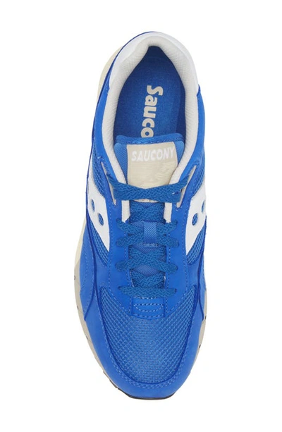 Shop Saucony Shadow 6000 Athletic Sneaker In Blue/ White