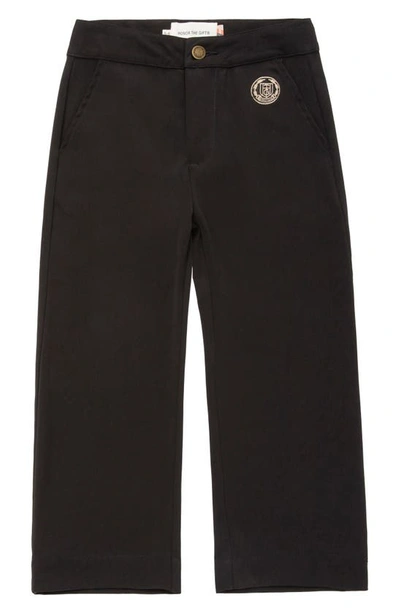 Shop Honor The Gift Kids' Wide Leg Trousers In Black