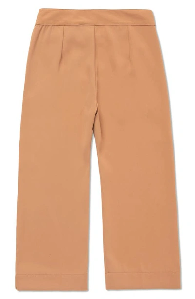 Shop Honor The Gift Kids' Wide Leg Trousers In Clay