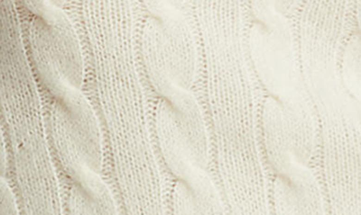 Shop Polo Ralph Lauren Julianna Wool & Cashmere Cable Stitch Sweater In Authentic Cream
