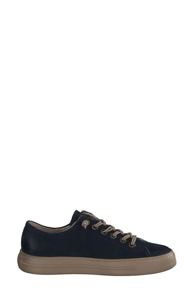 Paul Green Hadley Platform Sneaker In Space Nubuk