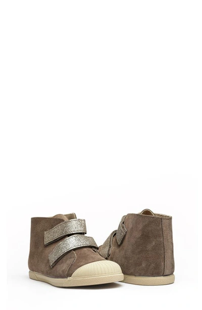 Shop Childrenchic High Top Suede Sneaker In Taupe