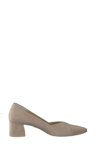 Shop Paul Green Rendi Pointed Toe Pump In Champagne Suede