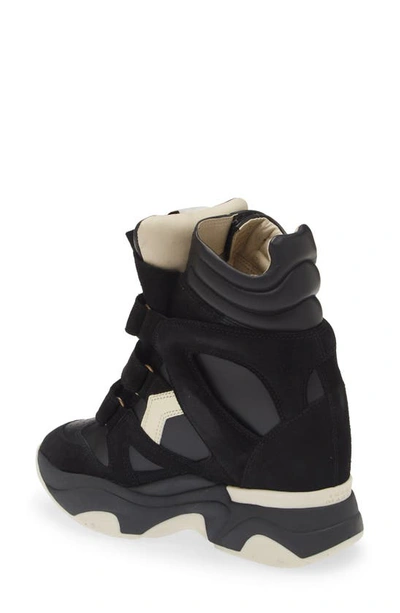 Isabel Marant High-top Sneakers With Contrast Sole And Perforated Detailing In Multi