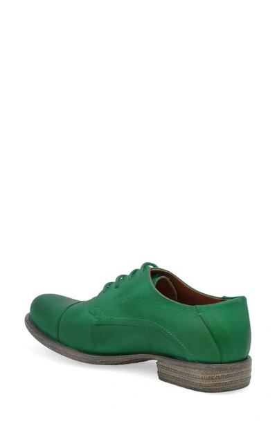 Miz Mooz Letty Oxford Flat In Emerald