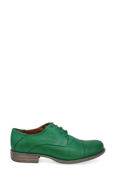 Miz Mooz Letty Oxford Flat In Emerald