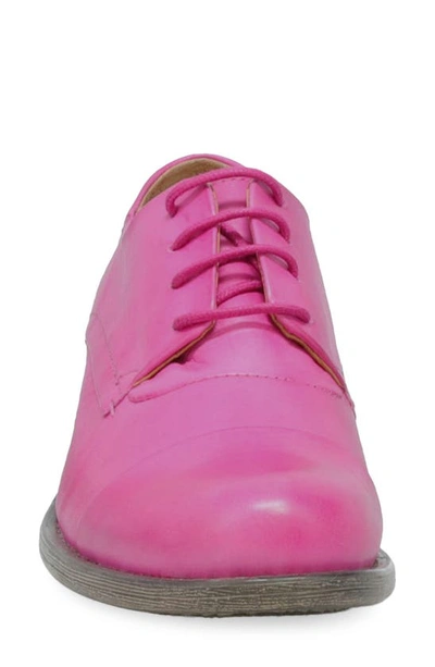 Shop Miz Mooz Letty Oxford Flat In Fuchsia