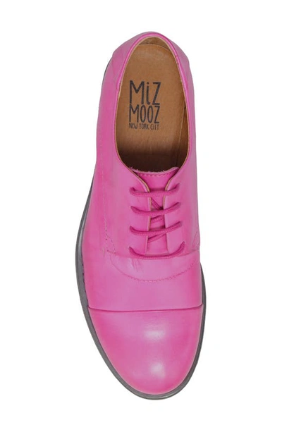 Shop Miz Mooz Letty Oxford Flat In Fuchsia