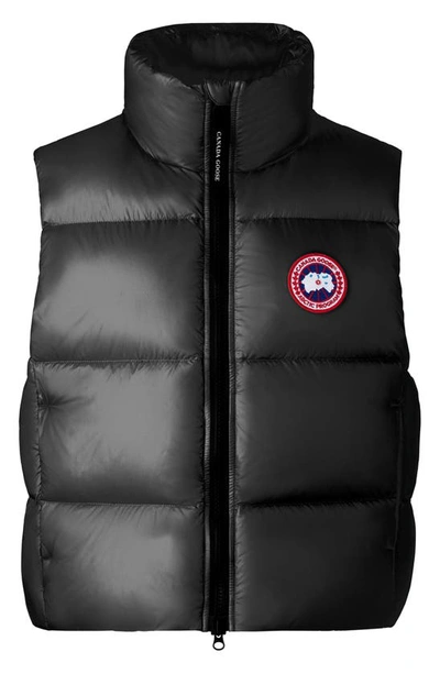Shop Canada Goose Cypress Packable 750 Fill Power Down Vest In Black - Noir