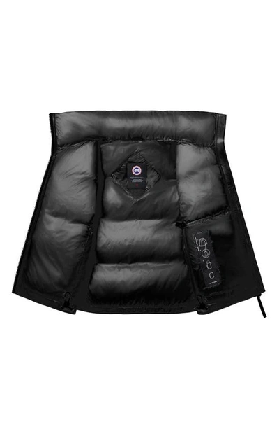 Shop Canada Goose Cypress Packable 750 Fill Power Down Vest In Black - Noir