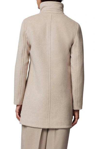 Soia & Kyo Abbi Wool Blend Coat With Removable Quilted Puffer Bib In Hush