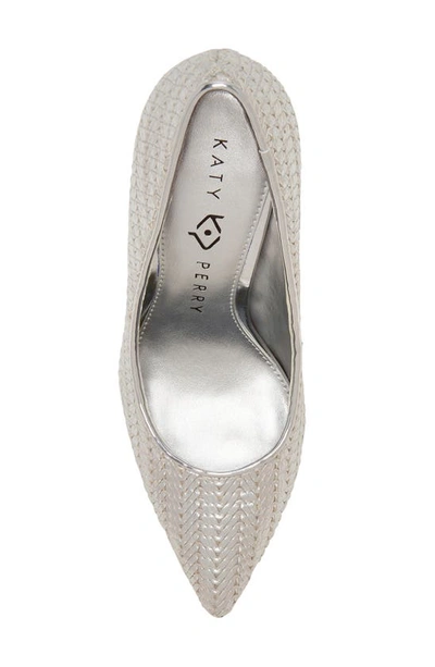 Shop Katy Perry The Marcella Pointed Toe Pump In Silver