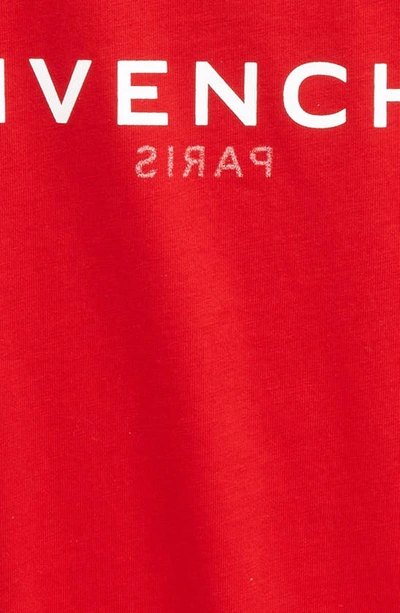 Shop Givenchy Kids' 4g Logo Cotton Graphic T-shirt In Bright Red