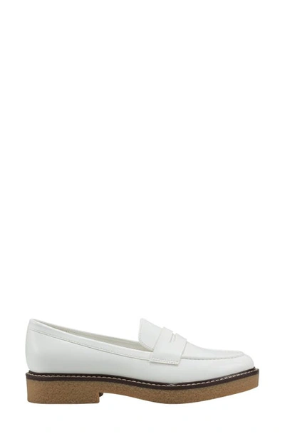 Shop Bandolino Farley Almond Toe Penny Loafer In Ivory