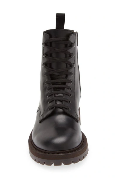 Shop Common Projects Zip Combat Boot In Black 7547