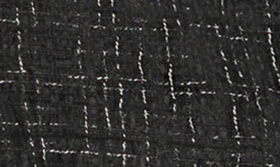 Shop Dkny Bouclé Tweed Faux Leather Trim Miniskirt In Black