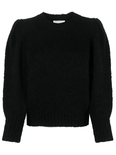 Shop Isabel Marant Black Emma Mohair-blend Knit Jumper In Nero