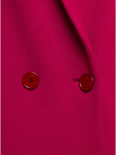 Shop Isabel Marant Raspberry Pink Efegozi Coat In Rosa
