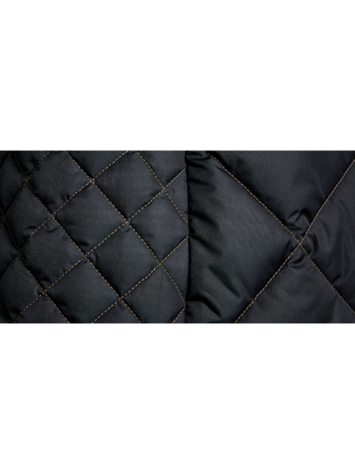 Shop Fay Quilted Virginia Coat With Hood In Nero