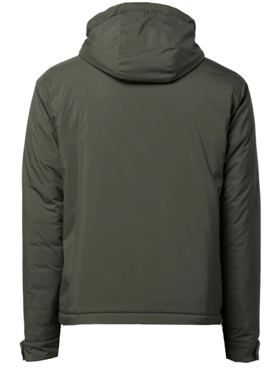Shop Fay Green Technical Fabric Jacket In Verde