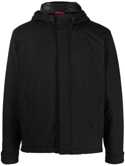 Shop Fay Black Technical Fabric Jacket In Nero