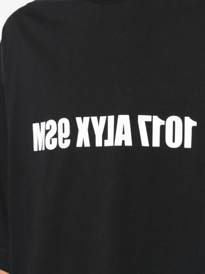 Shop Alyx Black Cotton T-shirt In Nero