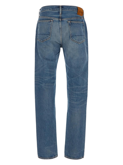 Shop Tom Ford Cotton Jeans In Blue