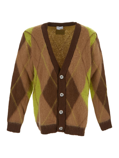 Shop Family First Rombi Cardigan In Brown